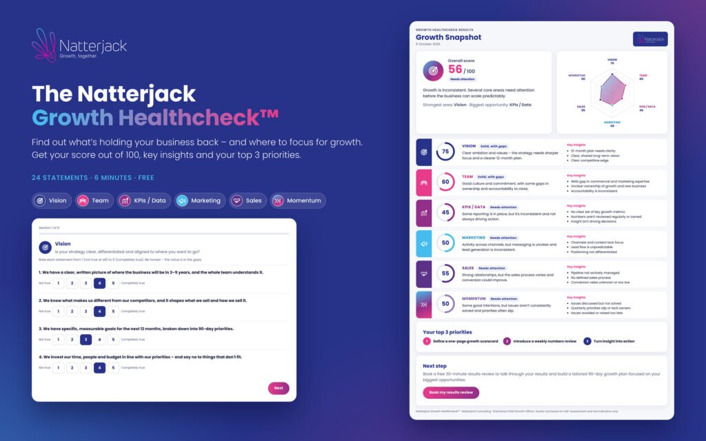 Natterjack Consulting Growth Healthcheck visual